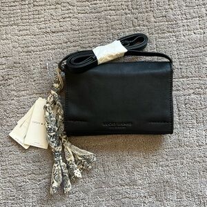 Lucky Brand 2-in-1 Black Leather Bag